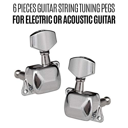 Kstyhome Piquets de réglage de corde de guitare 6 pièces Mécanique de réglage semi-fermée Mécaniques pour guitare… - Les Beatles, Paul McCartney, John Lennon, RIngo Starr, George Harrison Kstyhome Piquets de réglage de corde de guitare 6 pièces Mécanique de réglage semi-fermée Mécaniques pour guitare… – Image 8
