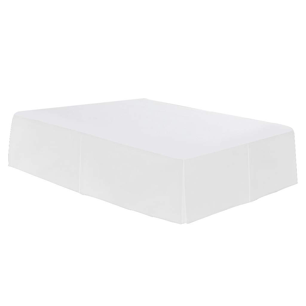 Solid Color Hotel Pleated Bed Skirt Wrinkle & Fade Resistant White_King Home & Garden | Bedding | Bed Skirts | Home & Garden | Bedding | Bed Skirts-image-43