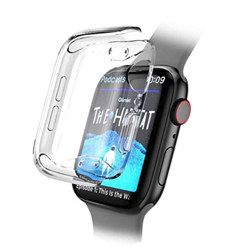 Capa de Silicone para o Apple Watch Serie 4, 5 e 6 de 40mm (Transparente)