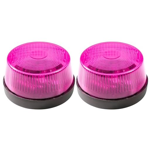 W WIDMANN MILANO Party Fashion – Blinkendes Warnlicht mit Sirene, 7 x 4 cm, Blaulicht, Polizei, Feuerwehr, für Karneval (Packung mit 2)