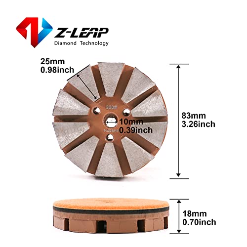 Disque diamant béton grain 200 meulage pierre et quartz Metal Bond - 3