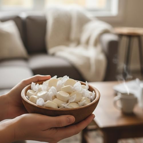 Fairtime White Vanilla Taffy, 3 Pound Bag (Pack of 1) - Individually Wrapped Saltwater Taffy Candy Bulk Pack - Soft & Chewy Candy for Buffet, Party, or Wedding Favors - Kosher Certified Soft Candies