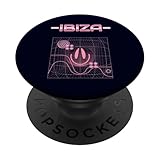 Recuerdo De Ibiza, Recordatorio De España Fiesta De Vacaciones Ibiza PopSockets PopGrip Adhesivo