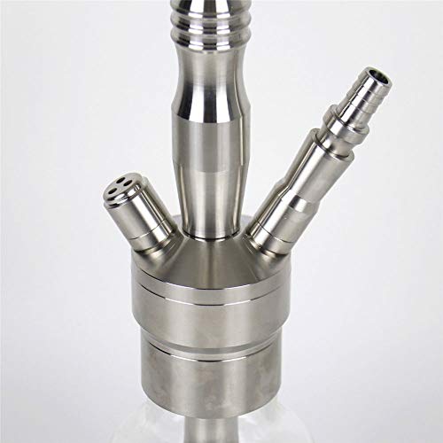 WJMT Hukah Set 17"Aluminium komplette Set Schlauchhuka und Silikonschüssel Hukas Shisha für Club Bar Party Single Tube – Bild 3