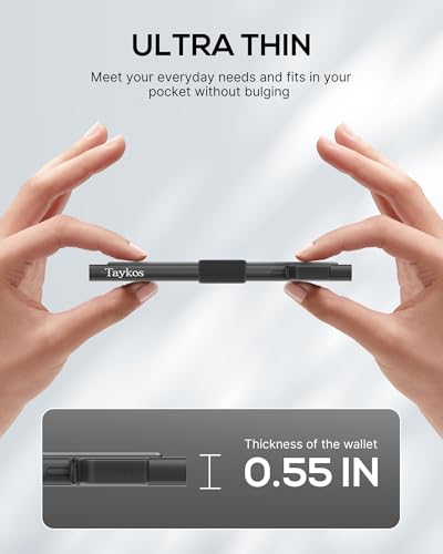 Mens Wallet Card Holder - Metal Pop Up Card Case, Real Carbon Fiber, Smart, Minimalist, RFID Blocking, Slim, Thin, Front Pocket - Holds up to 12 Cards and 10 Bills3