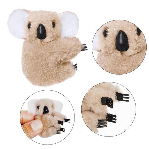 Image of 12pcs Koala Clip Sets - Grey and Khaki Pencil Toppers