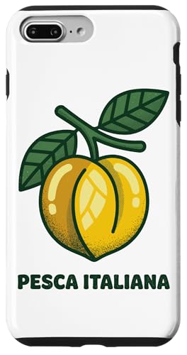 Pesca Italiana���B���e�[�W�s�[�`�n���C�T�}�[�t���[�c �X�}�z�P�[�X iPhone 7 Plus/8 Plus �p