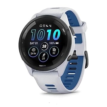 Monitor Cardíaco de Pulso com GPS Garmin Forerunner 265 Music Branco EU/PAC
