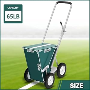 Baseball and Softball Field Dry Line Chalker Wheeled Heavy Duty Steel Infield Dry Line Marker Machine Standard Athletic Field Chalk Line Machine 2 to 4 Lines