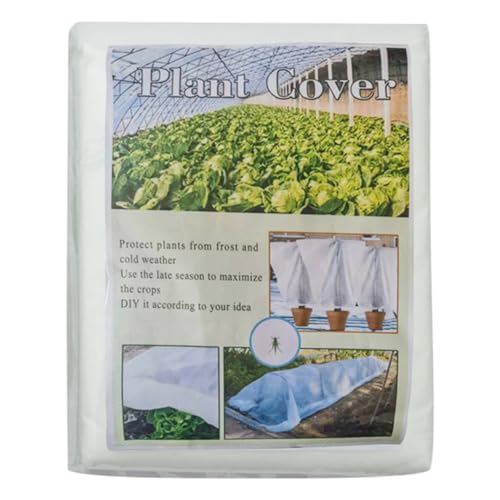 UieoKakeh Cubiertas para Plantas Protección Heladas Cubiertas de Flotantes Gruesas de Invierno 2.5mx 20m Manta de Tela Heladas Reutilizable Tela de Sombra