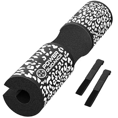 POWER GUIDANCE Barbell Squat Pad - Neck & Shoulder Protective Pad - Great for Squats, Lunges, Hip Thrusts, Weight Lifting & More - Fit Standard and Olympic Bars Perfectly