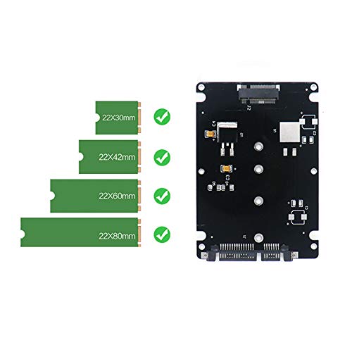 Adaptador M.2 NGFF SATA a disco SATA 2.5" con carcasa miniatura 3