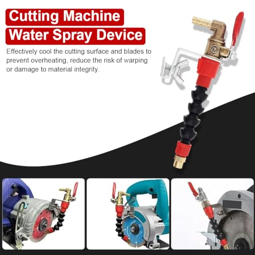 Image of Serplex Dust Remover Water Sprayer for Cutting Machine, Angle Grinder | Helps Control Cutting Dust, Supports Cooler Cutting, Flexible Nozzle, Water Misting Flow, for Angle Grinder Use