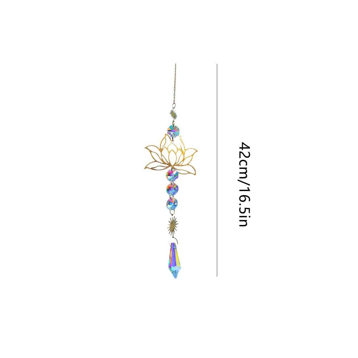 Crystal Flower Charm, Crystal Sun Catcher, Crystal-Charm Restor-remolque, Prismas Inusuales Reutilizables, Fabricantes de arco con Sol Y Metal