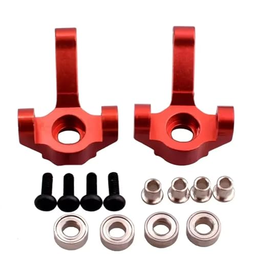 RC�J�[�̕i���� For HAIBOXING For HBX 2098B 1/24 RC�J�[�A�N�Z�T���[ ���^���X�e�A�����O�u���b�N �X�e�A�����O�J�b�v �A�b�v�O���[�h�p�[�c(Red)
