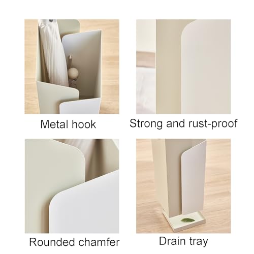 Support parasol géométrique acier blanc stable et polyvalent