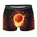 Produktbild I Love French Bulldog Print Bequeme Herren-Boxershorts, Baumwollunterwäsche, kühlende Unterwäsche für jeden Mann, Basketball, S