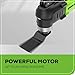 Greenworks 24V Cordless Multi-Tool, Oscillating Tool for Cutting/Nailing/Scraping/Sanding with 6 Variable Speed Control, 2.0Ah Battery, 2A Charger and 13 Accessories Included