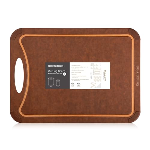 Tabla de cortar rectangular 43.94x32.51 cm marrón miniatura 1
