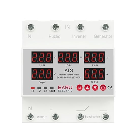 Alimentation ininterrompue triphasée 100A ATS contre la surtension et sous-tension