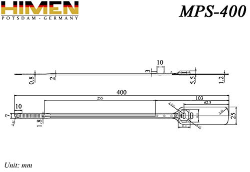 100 X Plastic Plumes With Metal Inlay By HIMEN | Length 330 Mm - View #10