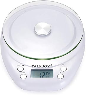 TalkJoy professional, digital talking kitchen scales for the elderly, household letter scales for the blind, visually impaired (German language)
