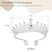Sacolin 12 Pcs Princess Crowns, Hair Accessories For Party, Silver Crystal Tiaras For Women, Rhinestone Headpieces With Combs, Fashionable Queen Headbands, Elegant Bridal Hairwears, Wedding