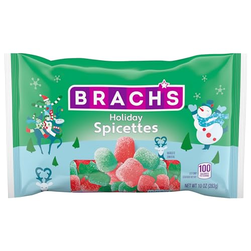 Brach's Holiday Spicettes Jelly Spice Drops - Cinnamon & Wintergreen, 10 Ounce (283gr) US import