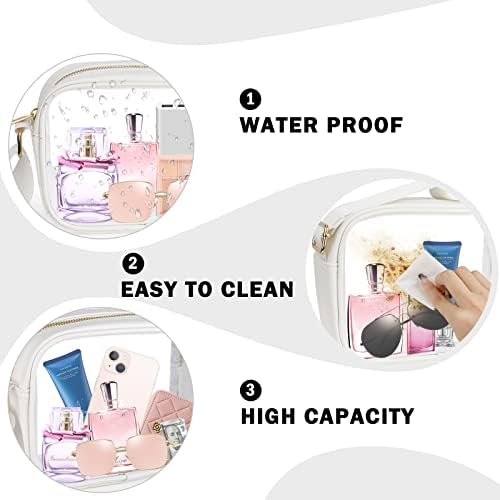 MOMSIV Clear Bag, Stadium Approved Clear Bags with Adjustable Strap Clear Stadium Bag for Women Men Concerts Sports4