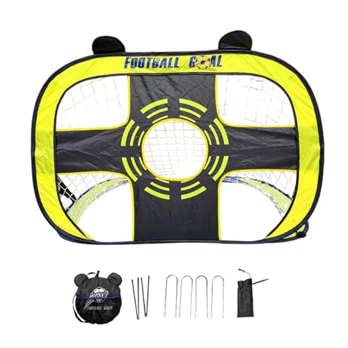 直流輸送サッカートレーニングゴール 5 つの練習地区を含む 迅速な組み立て 400 歳ごとのカテゴリー 子供用の柔軟なサッカーネット