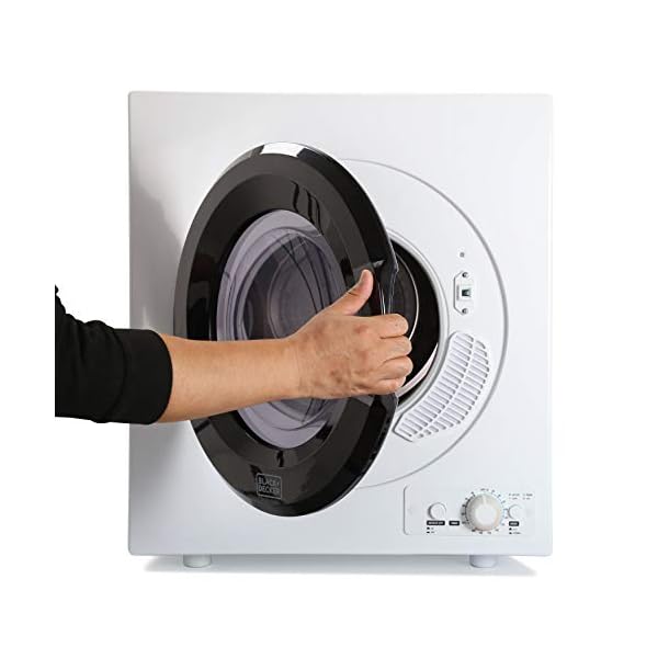 BLACK+DECKER BCED37 Compact Dryer for Standard Wall Outlet, Small, 4 Modes, Load Volume 13.2 lbs., White - Image 6