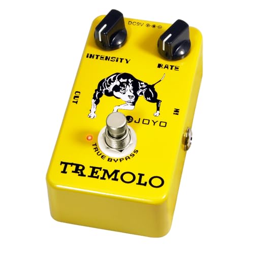 JOYO Pedal de efecto trémolo Beloved Old Amps Circuito de tubo fotoeléctrico Trémolo para efecto de guitarra eléctrica - True Bypass (JF-09)