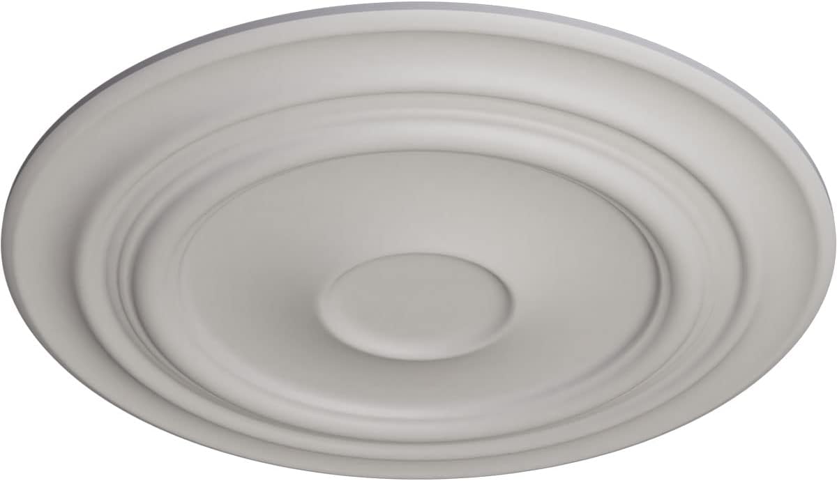Ekena Millwork CM32GIUWF 32 5/8"OD X 1 1/2"P Giana Ceiling Medallion Fits Canopies Up To 7 7/8", Ultra Pure White