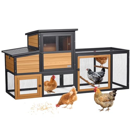 PETSFIT Wooden Chicken Coop for 2-4 Chickens