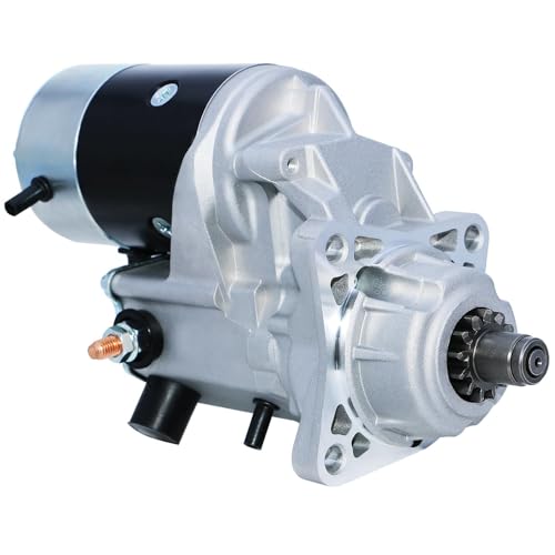 Image of Dodge Cummins Starter Replacement New for 1994-2002 Ram 2500 3500 5.9 L L6, 1994-on Cummins Diesl Engines B Series 5.9, 3921682 4746639 5016522AA R4741012 3604684NW 3604684RX 17548N D228080-2292 SND00
