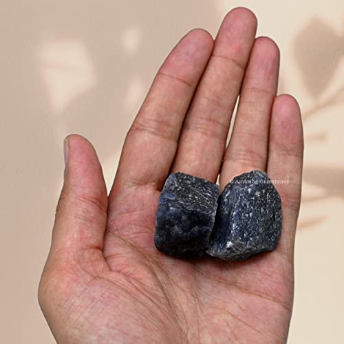 Image of Amazing Gemstone Blue Aventurine Raw Crystals and Healing Stones, Natural Rocks for Tumbling and DIY Raw Stones and Crystals (5 Pieces)