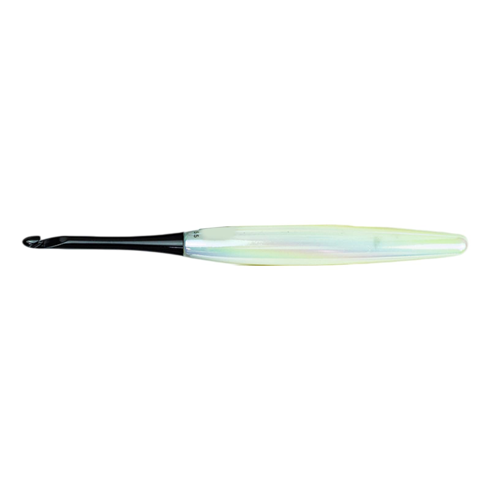 Msioytog 5.5Mm Ergonomic Acrylic Handle Crochet Hook With Aluminium Hook Tip Gip Crochet Needle For Sweater Scarves Knitting Comfortable Hold Tool