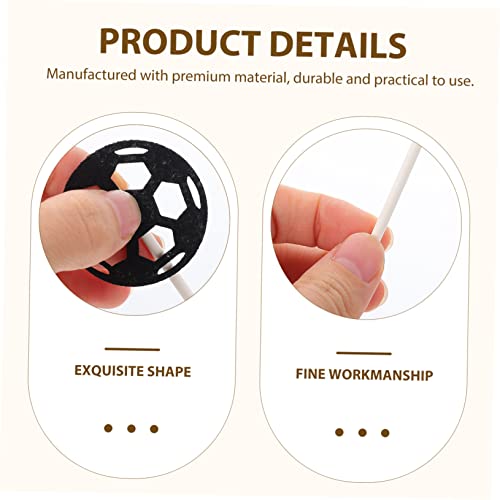 ABOOFAN 24 Pçs Suprimentos De Cupcake Bolas Temáticas De Bebê Para Topper Decoração Tema Esportes Fa