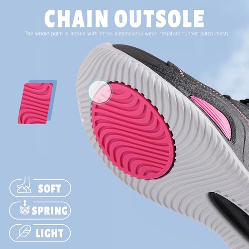 Image of Men's Basketball Shoes Fashionable Breathable Anti Slip Sports Shoes Outdoor Running Fitness Training Shoes