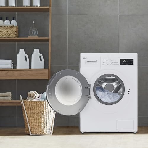 LG F4A10S8NWK.ABWQCES Machine à laver 8 kg 1400 tr/min Charge frontale 8 programmes Programme Rapide et Lavage à la main Fond spécial réduit Ecran LED Série 100 Blanc