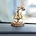 Artarium Trishul Damru Statue Table Decorative Showpiece Item Hindu God Idols Shiv Trident Symbol Shiv Trishul Statue for Car Dashboard Idol Best Birthaday Gifts for Women Size - 3.9 Inch