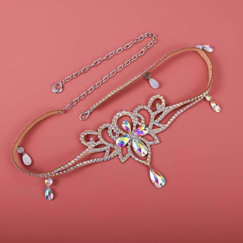 Girls Women Waist Chain Belly Dancing Belt Outfit Waist Jewelry Accessories Fashion for Performance, Indian Dancing, Bellydance, 75cm4