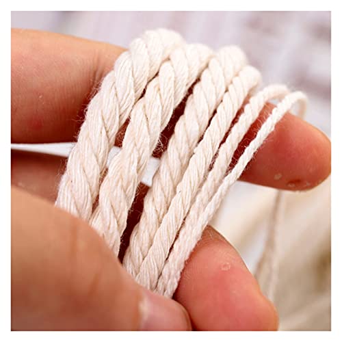 Cuerda de algodón para macramé beige de 6mm y 50 metros ideal para artesanía y DIY 4