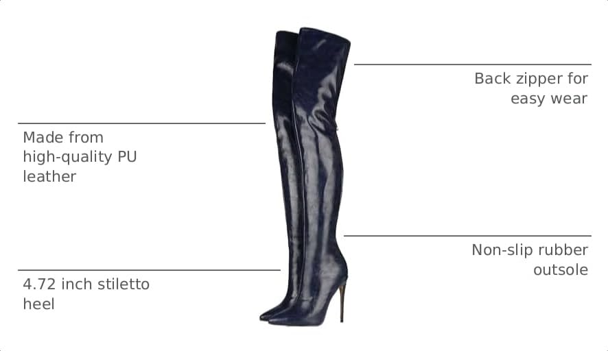Image of Thigh high boots for women striped Back zipper Burgundy Zebra Print Over the knee Sexy gold white pointed toe Cow Print leopard Magenta stiletto heel