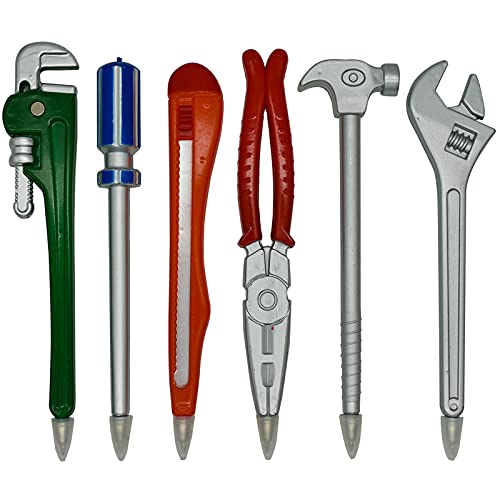 Maydahui 6 PCS Tool Ballpoint Pens 0.5 mm Black Ink Hardware Shape Pen by Maydahui - Used condition - US$8.03