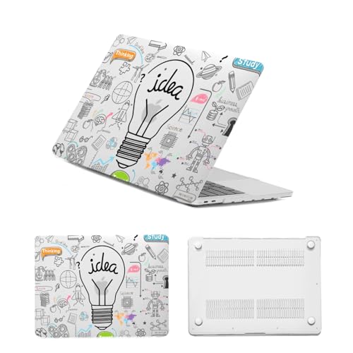 Carcasa dura para MacBook Pro 13 Retina 2012-2015 modelo A1502 con diseño de bombilla creativa