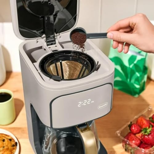 Image of 12 Cup Programmable Coffee Maker, by Drew Barrymore (Porcini Taupe)