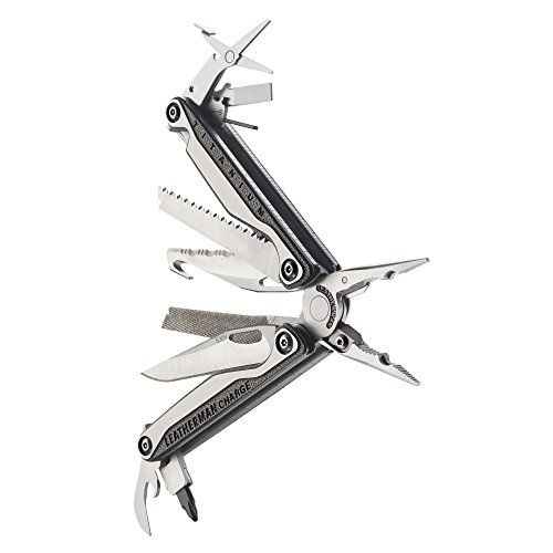 LEATHERMAN, Charge Plus TTi Titanium Multitool with Scissors and Premium Replaceable Wire Cutters, Stainless Steel, Built in the USA