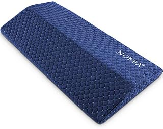 NOFFA Memory Foam Back Support Cushion, Lumbar Support Pillow, Waist Support Sleeping Pillow for Bed, Soft Adjustable Firmness
