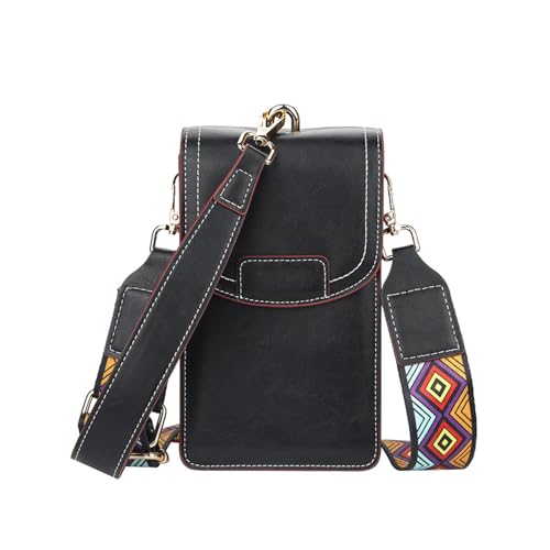 Sac d'épaule fille compact pour ranger smartphone et cartes bancaires